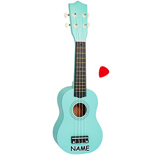 alles-meine.de GmbH Ukulele - aus Holz - Motiv & Farbwahl - türkis blau - inkl. Name - 55 cm / 21 inch - Klassik - akustische - Kinder & Erwachsene - mit Plektrum - 4 Saiten/Se.. alles-meine.de GmbH Ukulele - aus Holz - Motiv & Farbwahl - türkis blau - inkl. Name - 55 cm / 21 inch - Klassik - akustische - Kinder & Erwachsene - mit Plektrum - 4 Saiten/Se.. von alles-meine.de GmbH