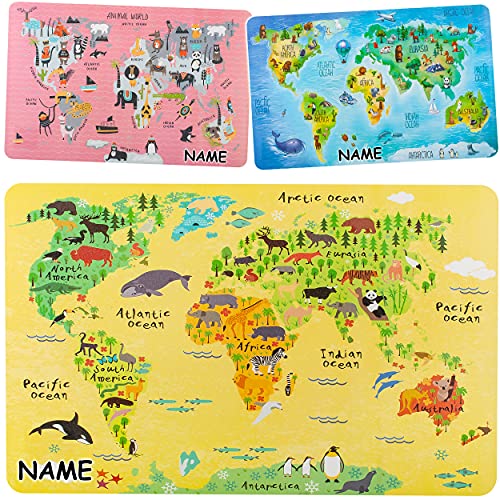 alles-meine.de GmbH Unterlage/Platzset/Bastelunterlage Motiv & Farbe wählbar Weltkarte & Tiere - inkl. Name - als Tischunterlage/Platzdeckchen/Malunterlage/Knetunte.. alles-meine.de GmbH Unterlage/Platzset/Bastelunterlage Motiv & Farbe wählbar Weltkarte & Tiere - inkl. Name - als Tischunterlage/Platzdeckchen/Malunterlage/Knetunte.. von alles-meine.de GmbH
