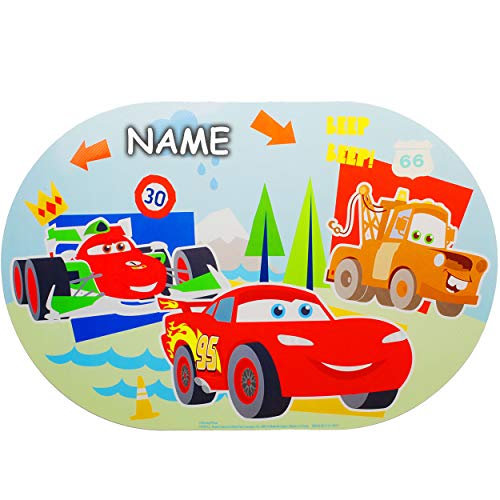 alles-meine.de GmbH Unterlage - Cars - Auto - inkl. Name - als Tischunterlage/Platzdeckchen/Malunterlage/Knetunterlage/Eßunterlage/Platzset/Platzmatte - 42 cm * 28 cm.. von alles-meine.de GmbH