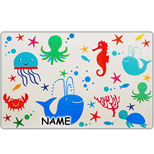 alles-meine.de GmbH Unterlage - Fische - Seepferdchen - Schildkröte - Unterwasser - inkl. Name - 44 cm * 29 cm - als Platzdeckchen/Tischunterlage/Malunterlage/Knetunterlage.. alles-meine.de GmbH Unterlage - Fische - Seepferdchen - Schildkröte - Unterwasser - inkl. Name - 44 cm * 29 cm - als Platzdeckchen/Tischunterlage/Malunterlage/Knetunterlage.. von alles-meine.de GmbH