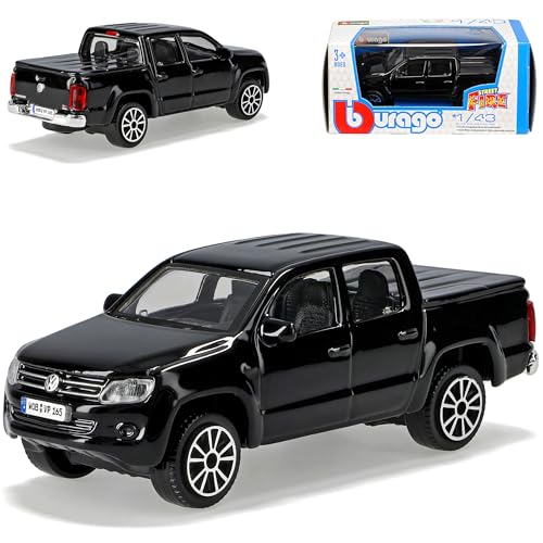 alles-meine.de GmbH Volkwagen Amarok Pick-Up Schwarz Ab 2010 1/43 Burago Modell Auto mit individiuellem Wunschkennzeichen von alles-meine.de GmbH