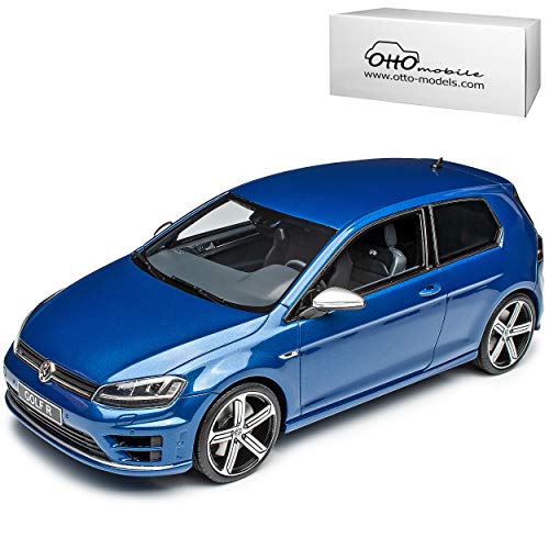 alles-meine.de GmbH Volkwagen Golf VII R 3 Türer Lapiz Blau 2012-2019 Nr 333 1/18 Otto Modell Auto mit individiuellem Wunschkennzeichen von alles-meine.de GmbH