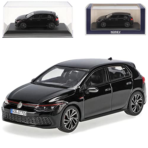 Volkwagen Golf VIII G*T*I 5 Türer Schwarz 8. Generation Ab 2019 1/43 Norev Modell Auto mit individiuellem Wunschkennzeichen von alles-meine.de GmbH