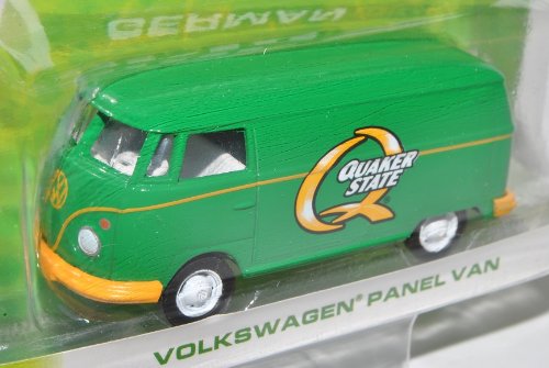 alles-meine.de GmbH Volkwagen T1 Transporter Samba Bus Grün Quaker State 1/64 Greenlight Modell Auto mit individiuellem Wunschkennzeichen von alles-meine.de GmbH