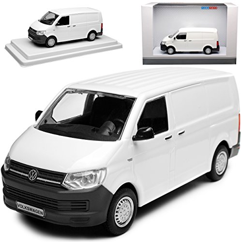 alles-meine.de GmbH Volkwagen T6 Weiss Kasten Transporter T5 Ab 2. Facelift 2015 1/43 Modellcarsonline Modell Auto mit individiuellem Wunschkennzeichen von alles-meine.de GmbH