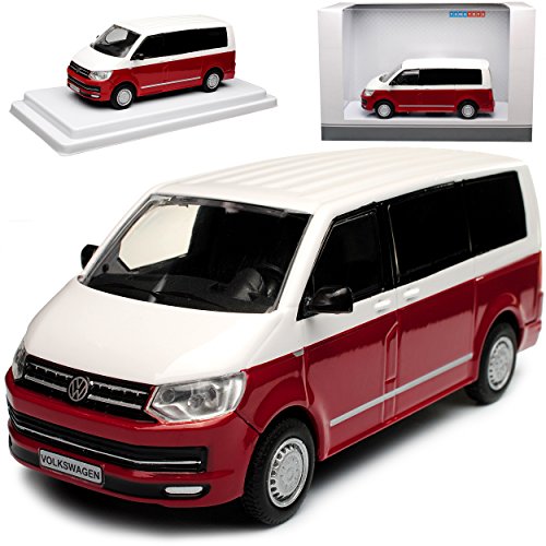 alles-meine.de GmbH Volkwagen T6 Weiss Rot Personen Transporter T5 Ab 2. Facelift 2015 1/43 Modellcarsonline Modell Auto von alles-meine.de GmbH