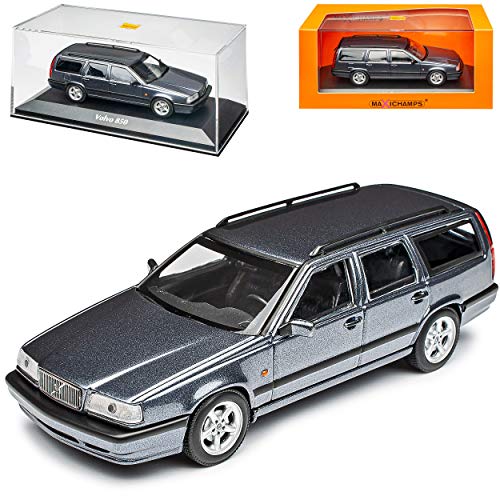 alles-meine.de GmbH Volvo 850 Break Kombi Blau Grau Metallic 1991-1996 1/43 Minichamps Maxichamps Modell Auto mit individiuellem Wunschkennzeichen von alles-meine.de GmbH