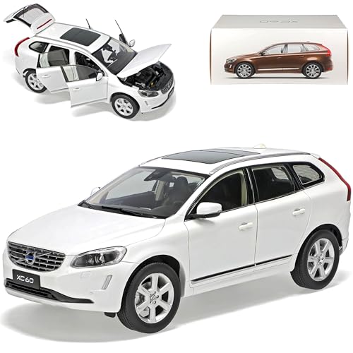 alles-meine.de GmbH Volvo XC60 SUV Kristall Weiss Ab Facelift 2013 1/18 Motor City Modell Auto mit individiuellem Wunschkennzeichen von alles-meine.de GmbH