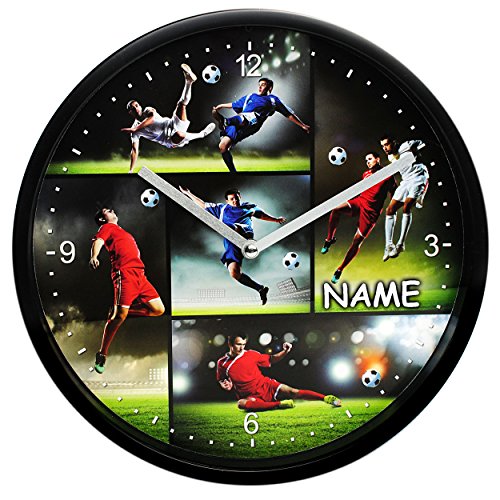 alles-meine.de GmbH Wanduhr - Fußball & Fußballspieler - inkl. Name - Ø 23 cm groß - sehr leise ! - Uhr - Analog - Wohnzimmer & Kinderzimmer - Lernuhr - Kinder & Erwachsene -.. alles-meine.de GmbH Wanduhr - Fußball & Fußballspieler - inkl. Name - Ø 23 cm groß - sehr leise ! - Uhr - Analog - Wohnzimmer & Kinderzimmer - Lernuhr - Kinder & Erwachsene -.. von alles-meine.de GmbH