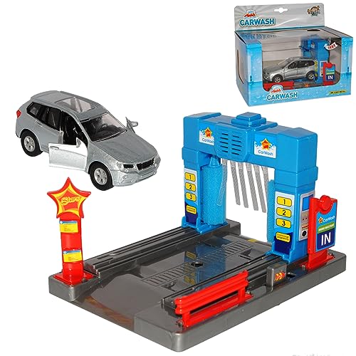 alles-meine.de GmbH Waschanlage mit Licht und Sound und Rückzugsmotor Silbernes Fahrzeug für 1/43 Modell Modell Auto mit individiuellem Wunschkennzeichen alles-meine.de GmbH Waschanlage mit Licht und Sound und Rückzugsmotor Silbernes Fahrzeug für 1/43 Modell Modell Auto mit individiuellem Wunschkennzeichen von alles-meine.de GmbH