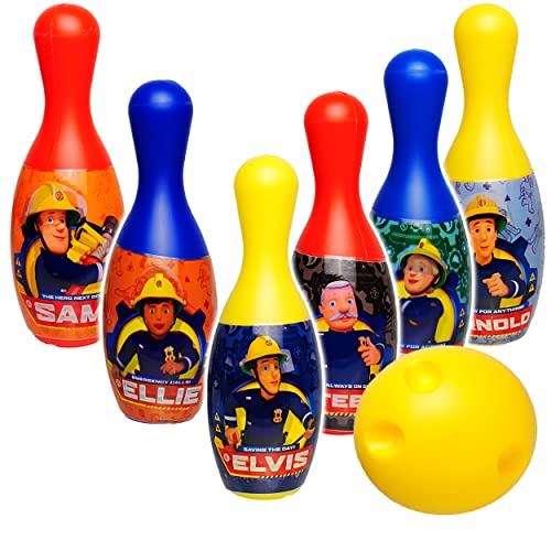 alles-meine.de GmbH XL - 7 TLG. Set - großes Kegelspiel/Bowlingspiel - Feuerwehrmann Sam - 19 cm - große Kegel - aus Kunststoff/Plastik - für Außen + Innen - Bunte Farben Keg.. alles-meine.de GmbH XL - 7 TLG. Set - großes Kegelspiel/Bowlingspiel - Feuerwehrmann Sam - 19 cm - große Kegel - aus Kunststoff/Plastik - für Außen + Innen - Bunte Farben Keg.. von alles-meine.de GmbH