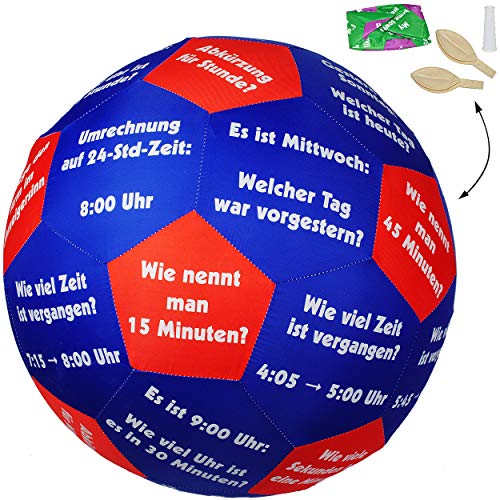 alles-meine.de GmbH XL - Lernspielball - Uhrzeit & Zeit/Uhr - Tage & Wochentage ! - Ø 40 cm - Lernspiel Ball - Lernen & Üben & Kennenlernen - Lernball - Kinder/Erwachsene.. alles-meine.de GmbH XL - Lernspielball - Uhrzeit & Zeit/Uhr - Tage & Wochentage ! - Ø 40 cm - Lernspiel Ball - Lernen & Üben & Kennenlernen - Lernball - Kinder/Erwachsene.. von alles-meine.de GmbH