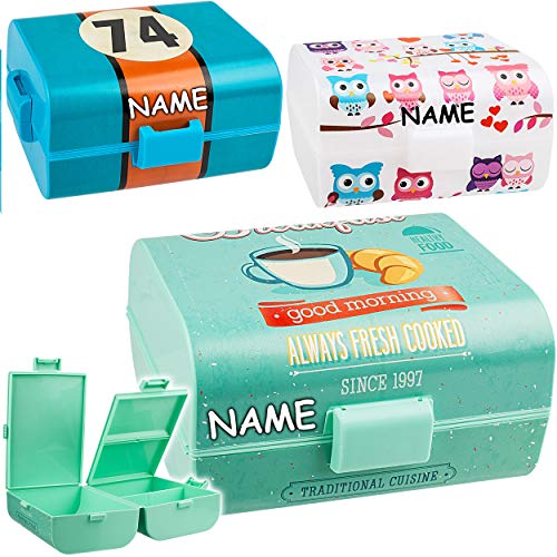 alles-meine.de GmbH XL - Lunchbox/Brotdose - Bunte Motive - inkl. Name - 3 getrennte Fächer/extra Einsatz - auslaufsicher - Brotbüchse Küche Essen - für Erwachsene & Kinder -.. alles-meine.de GmbH XL - Lunchbox/Brotdose - Bunte Motive - inkl. Name - 3 getrennte Fächer/extra Einsatz - auslaufsicher - Brotbüchse Küche Essen - für Erwachsene & Kinder -.. von alles-meine.de GmbH