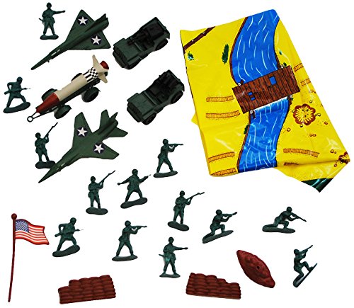 alles-meine.de GmbH XL Set: Militär Figuren + Militärfahrzeuge - mit Fahrzeugen/Kampfjet und Spielmatte - Plastiksoldaten - Flugzeug - Rakete - Militärfahrzeuge Infantrie Panze.. alles-meine.de GmbH XL Set: Militär Figuren + Militärfahrzeuge - mit Fahrzeugen/Kampfjet und Spielmatte - Plastiksoldaten - Flugzeug - Rakete - Militärfahrzeuge Infantrie Panze.. von alles-meine.de GmbH