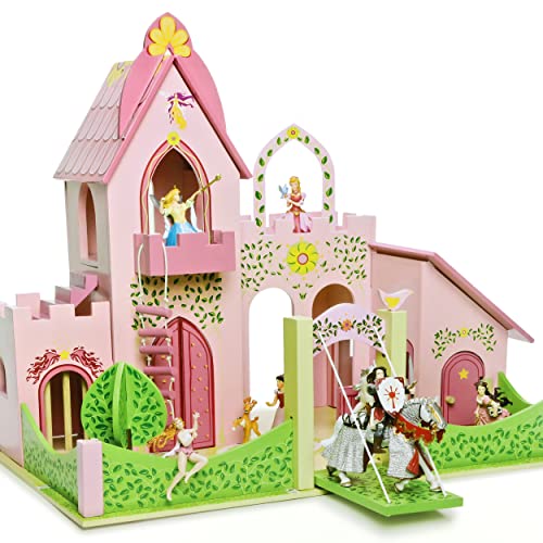 alles-meine.de GmbH XL Zauberschloß - Puppenhaus aus Holz für Biegepuppen - Set Puppenstube Puppenhaus - Schloß Märchenschloß rosa pink - Kinder Mädchen Feen Elfenschloß alles-meine.de GmbH XL Zauberschloß - Puppenhaus aus Holz für Biegepuppen - Set Puppenstube Puppenhaus - Schloß Märchenschloß rosa pink - Kinder Mädchen Feen Elfenschloß von alles-meine.de GmbH