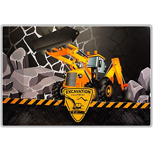 alles-meine.de GmbH XL große - Schreibtischunterlage/Unterlage - Baustelle - Bagger & Radlader - 60 cm * 40 cm - abwischbar - Schreibunterlage - Tischunterlage/Knetunterlage .. von alles-meine.de GmbH