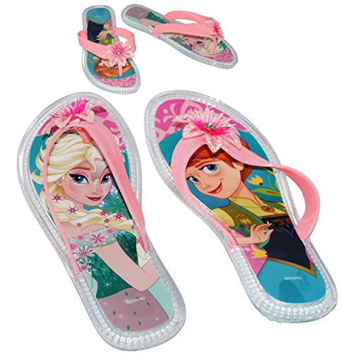 alles-meine.de GmbH Zehentrenner Sandalen - Gr. 28/29 - " Frozen - die Eiskönigin - rutschfeste Schuhe Schuh/Badeschuhe mit Profilsohle & kleinen Absatz - für Kinder - Mädc.. von alles-meine.de GmbH