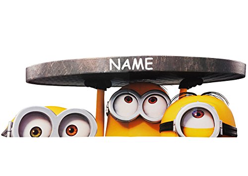 alles-meine.de GmbH große Wandtattoo/Sticker - Minnion - Ich einfach unverbesserlich/Gullideckel/Kanaldeckel - incl. Name - Wandsticker - Aufkleber für Kinderzimmer -.. von alles-meine.de GmbH