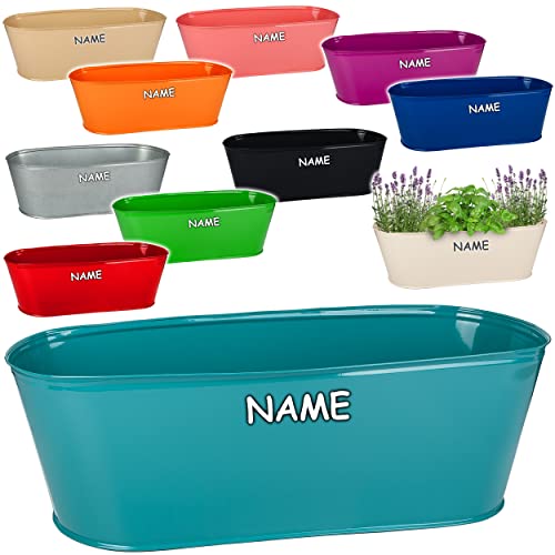 alles-meine.de GmbH großer XL - Topf/Blumentopf Farbwahl Metall - Ø 50 cm - bunt - oval - länglich - groß - Eimer/Dekotopf - Übertopf - rostfrei Blech - bunt - Blumenkübe.. alles-meine.de GmbH großer XL - Topf/Blumentopf Farbwahl Metall - Ø 50 cm - bunt - oval - länglich - groß - Eimer/Dekotopf - Übertopf - rostfrei Blech - bunt - Blumenkübe.. von alles-meine.de GmbH