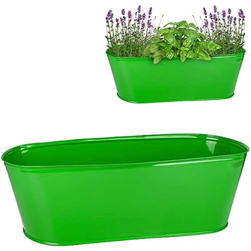alles-meine.de GmbH großer XL - Topf/Blumentopf Farbwahl Metall - Ø 50 cm - grün - oval - länglich - groß - Eimer/Dekotopf - Übertopf - rostfrei Blech - bunt - Blumenkübe.. alles-meine.de GmbH großer XL - Topf/Blumentopf Farbwahl Metall - Ø 50 cm - grün - oval - länglich - groß - Eimer/Dekotopf - Übertopf - rostfrei Blech - bunt - Blumenkübe.. von alles-meine.de GmbH