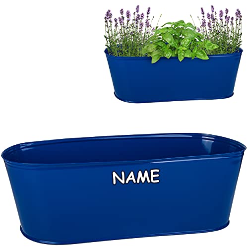 alles-meine.de GmbH großer XL - Topf/Blumentopf Farbwahl Metall - Ø 50 cm - royal blau - inkl. Name - oval - länglich - groß - Eimer/Dekotopf - Übertopf - rostfrei Blech .. alles-meine.de GmbH großer XL - Topf/Blumentopf Farbwahl Metall - Ø 50 cm - royal blau - inkl. Name - oval - länglich - groß - Eimer/Dekotopf - Übertopf - rostfrei Blech .. von alles-meine.de GmbH