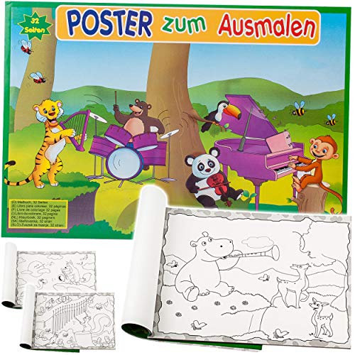 alles-meine.de GmbH großer XXL Malblock/Malbuch - A3 - Poster Bilder - Tiere - im Wald & Dschungel - 16 Seiten - Dickes Kindermalbuch - für Stifte & Wassermalfarben - Bastelbuc.. alles-meine.de GmbH großer XXL Malblock/Malbuch - A3 - Poster Bilder - Tiere - im Wald & Dschungel - 16 Seiten - Dickes Kindermalbuch - für Stifte & Wassermalfarben - Bastelbuc.. von alles-meine.de GmbH