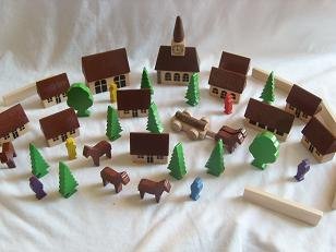 alles-meine.de GmbH großes Dorf mit Kirche, Häuser & Bäume, Bausteine, Pferdewagen, Figuren - aus Holz - Baukasten - Holzhäuser Eisenbahn/Original Erzgebirge - ideal für Holzei.. alles-meine.de GmbH großes Dorf mit Kirche, Häuser & Bäume, Bausteine, Pferdewagen, Figuren - aus Holz - Baukasten - Holzhäuser Eisenbahn/Original Erzgebirge - ideal für Holzei.. von alles-meine.de GmbH