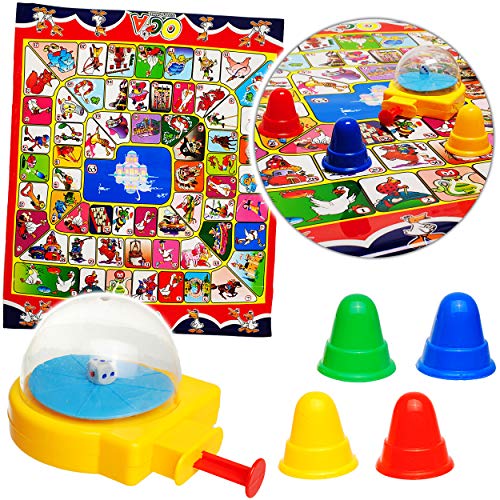 alles-meine.de GmbH großes - XL Spiel/Bodenspiel - Brettspiel - Gänsespiel/Leiterspiel - 60 cm * 50 cm - Innen & Außen - Brettspiel - wasserfest - draußen Garten - Familiensp.. von alles-meine.de GmbH