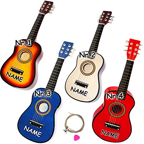 alles-meine.de GmbH hochwertige Kinder Holz Gitarre - Konzertgitarre - Klassik - Natur braun - inkl. Name - 1/8 Größe - 54 cm - akustische - Kindergitarre - mit 6 Stück Ersatzs.. alles-meine.de GmbH hochwertige Kinder Holz Gitarre - Konzertgitarre - Klassik - Natur braun - inkl. Name - 1/8 Größe - 54 cm - akustische - Kindergitarre - mit 6 Stück Ersatzs.. von alles-meine.de GmbH