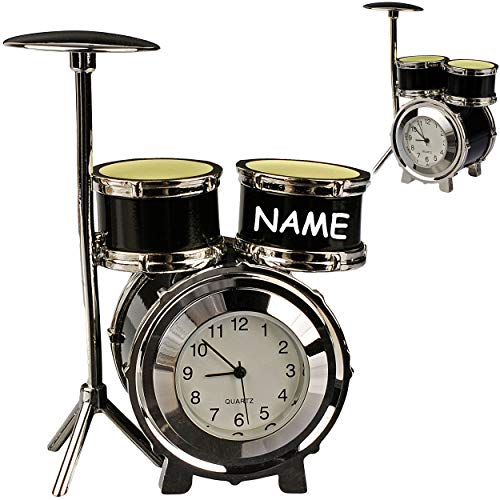 alles-meine.de GmbH kleine - Tischuhr/Miniatur - Uhr - Schlagzeug - Drums/Drum Set - inkl. Name - aus Metall - 8,3 cm - batteriebetrieben - Analog - Batterie - schwarz - silb.. alles-meine.de GmbH kleine - Tischuhr/Miniatur - Uhr - Schlagzeug - Drums/Drum Set - inkl. Name - aus Metall - 8,3 cm - batteriebetrieben - Analog - Batterie - schwarz - silb.. von alles-meine.de GmbH