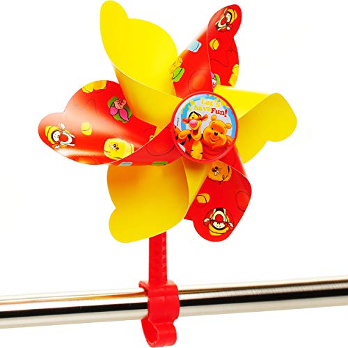 alles-meine.de GmbH kleines Windrad/z.B. als - Fahrradwindrad - - Winnie Pooh - mit Befestigung für Lenker - Fahrrad Kinder - Mädchen Jungen - Fahrradwindmühle - universal auc.. von alles-meine.de GmbH
