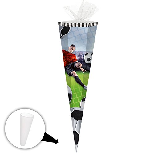 alles-meine.de GmbH komplette Füllung - Circa 200 Teile - für Schultüte - Soccer - Fussball - Fußballspieler - eckig - für ALLE Zuckertüte - mit/ohne Kunststoff SPI.. von alles-meine.de GmbH