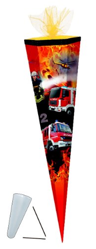 alles-meine.de GmbH komplette Füllung - Circa 200 Teile - für Schultüte - Feuerwehr - mit - mit/ohne Kunststoff Spitze - für ALLE Zuckertüte Jungen Auto Autos Fahrzeug Heli.. von alles-meine.de GmbH