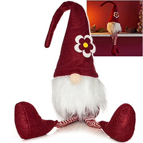 alles-meine.de GmbH lustiger Wichtel/Zwerg 58 cm groß weinrot - mit Blume - für Sommer & Winter - Weihnachten - Plüschtier/Kantenhocker/Türstopper - Weihnachtswichtel .. alles-meine.de GmbH lustiger Wichtel/Zwerg 58 cm groß weinrot - mit Blume - für Sommer & Winter - Weihnachten - Plüschtier/Kantenhocker/Türstopper - Weihnachtswichtel .. von alles-meine.de GmbH