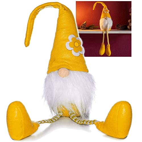 alles-meine.de GmbH lustiger Wichtel/Zwerg 63 cm groß gelb - mit Blume - für Sommer & Winter - Weihnachten - Plüschtier/Kantenhocker/Türstopper - Weihnachtswichtel - F.. alles-meine.de GmbH lustiger Wichtel/Zwerg 63 cm groß gelb - mit Blume - für Sommer & Winter - Weihnachten - Plüschtier/Kantenhocker/Türstopper - Weihnachtswichtel - F.. von alles-meine.de GmbH
