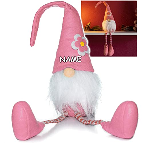 alles-meine.de GmbH lustiger Wichtel/Zwerg 63 cm groß rosa/pink - mit Blume - inkl. Name - für Sommer & Winter - Weihnachten - Plüschtier/Kantenhocker/Türstopper - W.. alles-meine.de GmbH lustiger Wichtel/Zwerg 63 cm groß rosa/pink - mit Blume - inkl. Name - für Sommer & Winter - Weihnachten - Plüschtier/Kantenhocker/Türstopper - W.. von alles-meine.de GmbH