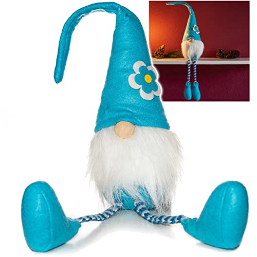 alles-meine.de GmbH lustiger Wichtel/Zwerg 63 cm groß türkis - mit Blume - für Sommer & Winter - Weihnachten - Plüschtier/Kantenhocker/Türstopper - Weihnachtswichtel -.. alles-meine.de GmbH lustiger Wichtel/Zwerg 63 cm groß türkis - mit Blume - für Sommer & Winter - Weihnachten - Plüschtier/Kantenhocker/Türstopper - Weihnachtswichtel -.. von alles-meine.de GmbH