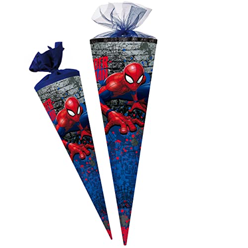 alles-meine.de GmbH personalisierte Tüll - Schleife - verschiedenes Zubehör frei wählbar - passend für Schultüte - Spider-Man/Spiderman - 22/35 / 50/70 / 85 cm - Zucker.. von alles-meine.de GmbH