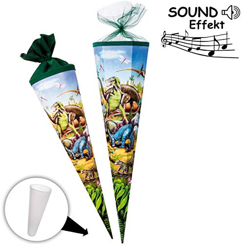 alles-meine.de GmbH stabile Spitze - aus Kunststoff - verschiedenes Zubehör frei wählbar - passend für mit Sound Effekt ! - Schultüte - Dinosaurier Dinozeit - mit Strass - 70.. von alles-meine.de GmbH