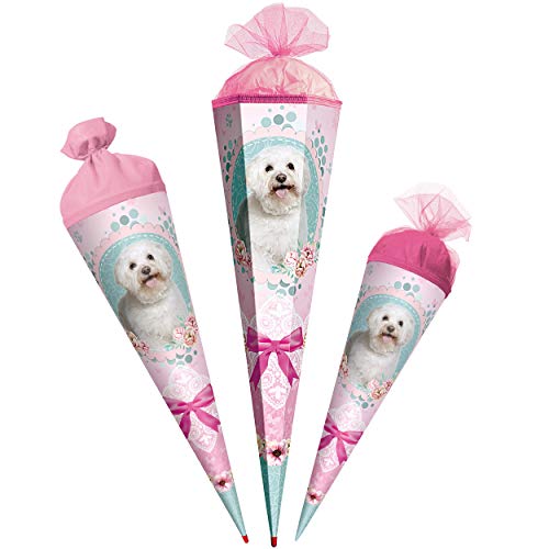 komplette Füllung - Circa 200 Teile - für Schultüte - süßer Welpe - Hund - mit Holzspitze - 6 eckig - für ALLE Zuckertüte - Roth - Jungen Mädchen - Hü.. von alles-meine.de GmbH