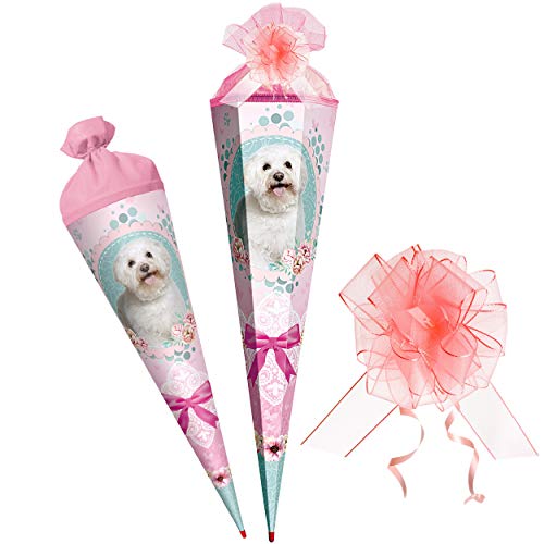 komplette Füllung - Circa 200 Teile - für Schultüte - süßer Welpe - Hund - mit Holzspitze - 6 eckig - für ALLE Zuckertüte - Roth - Sc.. von alles-meine.de GmbH
