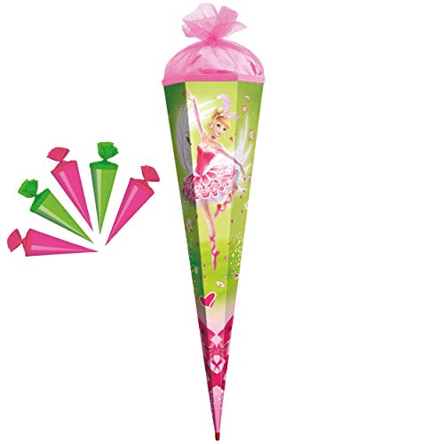 komplette Füllung - Circa 200 Teile - für Set Schultüte + 5 kleine für ALLE Zuckertüten - Tänzerin - Ballerina/Prinzessin - eckig - für ALLE Zuckertüt.. von alles-meine.de GmbH