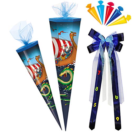 komplette Füllung - Circa 200 Teile - für Set Schultüte + 5 kleine für ALLE Zuckertüten - Wikinger - Seefahrer & Wikingerschiff - eckig .. komplette Füllung - Circa 200 Teile - für Set Schultüte + 5 kleine für ALLE Zuckertüten - Wikinger - Seefahrer & Wikingerschiff - eckig .. von alles-meine.de GmbH