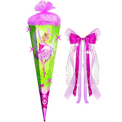 mit 3-D Glitzer Effekt ! - Schultüte - Ballerina/Schwanenprinzessin - 70 cm - rund - incl. große Schleife - Filz & Glimmer Abschluß - Zuckertüte Roth - .. mit 3-D Glitzer Effekt ! - Schultüte - Ballerina/Schwanenprinzessin - 70 cm - rund - incl. große Schleife - Filz & Glimmer Abschluß - Zuckertüte Roth - .. von alles-meine.de GmbH