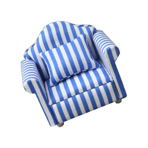 1/12 Miniatur-Sofa Modell Möbel mit Blumenmuster und stabilem Holzsockel Weicher Stoff Sessel Puppenhaus Zubehör Puppensofa 1/12 Miniatur-Sofa Modell Möbel mit Blumenmuster und stabilem Holzsockel Weicher Stoff Sessel Puppenhaus Zubehör Puppensofa von alloneslife