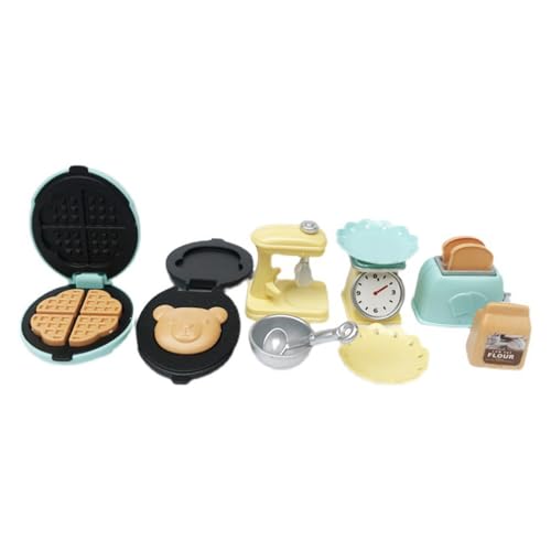 1:12 Skala Tiny Bread Maker Mühle Teller Spielzeugnahrungsset Für Dollhouses Küchenzubehör Realistisches Design Kids Rollenspiel Spiel Spielzeugset Spielzeug Set von alloneslife