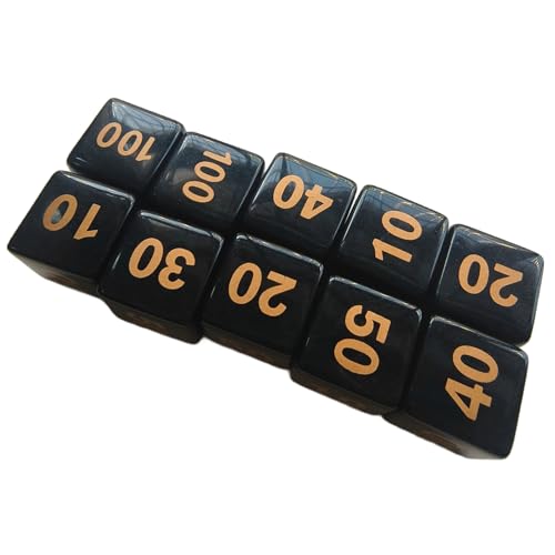 10 Stück Acryl-Würfel, 6-seitig, runde Ecken, mehrseitige Rollenspiel-Würfel für Tischspiele, Klassenzimmer, Unterricht, einfach zu verwenden 10 Stück Acryl-Würfel, 6-seitig, runde Ecken, mehrseitige Rollenspiel-Würfel für Tischspiele, Klassenzimmer, Unterricht, einfach zu verwenden von alloneslife