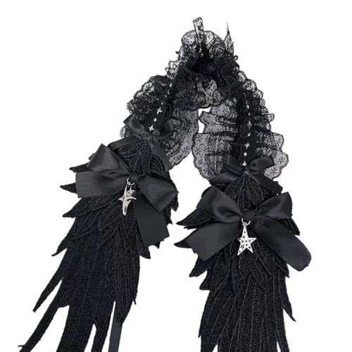 Anime Maid Bowknot Headwrap Angelic Wing Lace Headband For Halloween Party Cosplay Costume Hair Accessory For Night Event Anime Maid Bowknot Headwrap Angelic Wing Lace Headband For Halloween Party Cosplay Costume Hair Accessory For Night Event von alloneslife