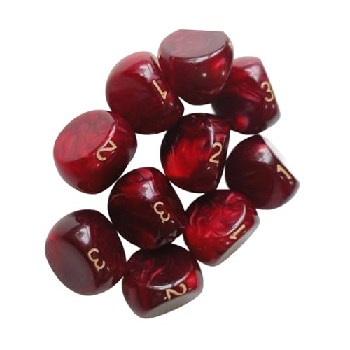 Compacts 3 Face Dices Sicheres Ungiftiges Acryl Für Reiseunterhaltung Mathematik Und Casinos Spiel Transparente Wahrscheinlichkeit von alloneslife