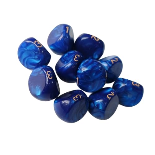 Compacts 3 Face Dices Sicheres Ungiftiges Acryl Für Reiseunterhaltung Mathematik Und Casinos Spiel Transparente Wahrscheinlichkeit von alloneslife